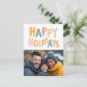 HAPPY HOLIDAYS Handmade Custom FOTO Weihnachten (Stehend Vorderseite)