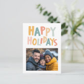 HAPPY HOLIDAYS Handmade Custom FOTO Weihnachten (Stehend Vorderseite)