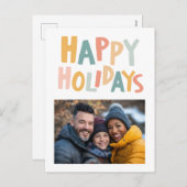 HAPPY HOLIDAYS Handmade Custom FOTO Weihnachten (Vorne/Hinten)