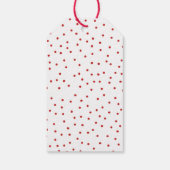 Happy Holidays Handschrift Familienfoto Custom Geschenkanhänger (Rückseite)