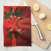 Happy Holidays Handtuch (Viertel Falte)