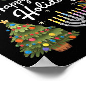 Happy Holidays Hanukkah Feliz Navidad Christmas Kw Poster (Ecke)