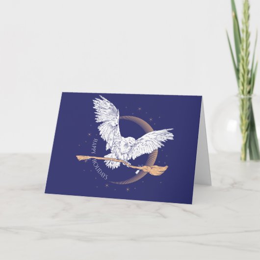 Happy Holidays Hedwig Delivery Feiertagskarte (Vorderseite)