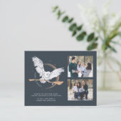 Happy Holidays Hedwig Delivery | FOTO Feiertagspostkarte (Stehend Vorderseite)