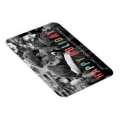 Happy Holidays | Helle und moderne Foto Magnet (Rechte Seite)
