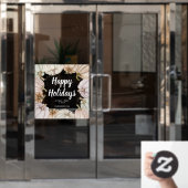 Happy Holidays Herbst Pumpkins Fensteraufkleber (Büro Tür)