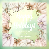 Happy Holidays Herbst Pumpkins Fensteraufkleber (Blatt 3)