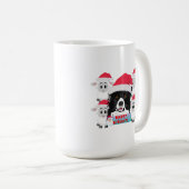 Happy Holidays Herding Dog & Sheep Kaffeetasse (VorderseiteRechts)
