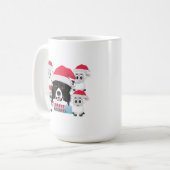 Happy Holidays Herding Dog & Sheep Kaffeetasse (Vorderseite Links)