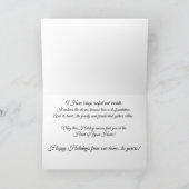 Happy Holidays, herzlich Karte (Innenseite)