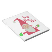 Happy Holidays Ho Ho Ho Frohe Weihnachten Notizblock (angewinkelt)