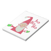 Happy Holidays Ho Ho Ho Frohe Weihnachten Notizblock (Rotiert)