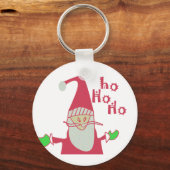 Happy Holidays Ho Ho Ho Frohe Weihnachten Schlüsselanhänger (Vorderseite)