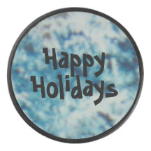 Happy Holidays Hockey puck von dalDesignNZ
