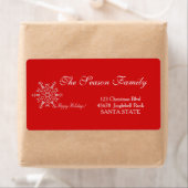 Happy Holidays Holiday Address Label (Insitu)