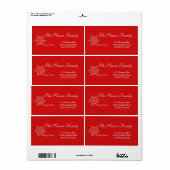 Happy Holidays Holiday Address Label (Vorne)