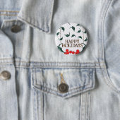Happy Holidays Holly Button (Beispiel)