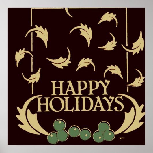 Happy Holidays Holly Poster (Vorne)