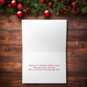 Happy Holidays Horse and Horseshoe Weihnachten