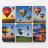 Happy Holidays-Hot Air Balloons Mousepad (Vorne)