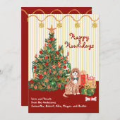 Happy Holidays Howliday Cavapoo präsentiert Tree (Vorne/Hinten)