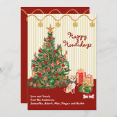 Happy Holidays Howliday Chihuahua Presents Tree (Vorne/Hinten)