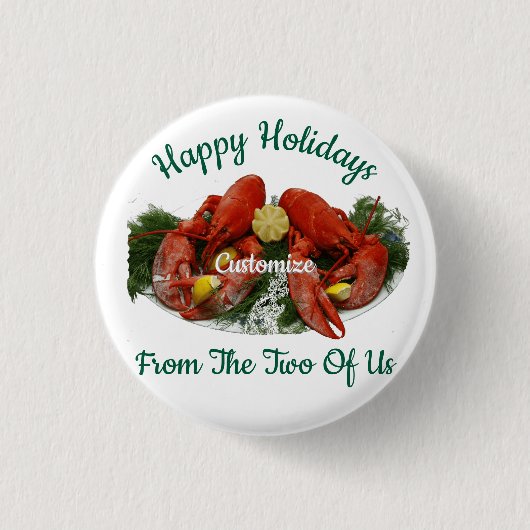 Happy Holidays Hummer Dinner Thunder_Cove Button (Vorderseite)