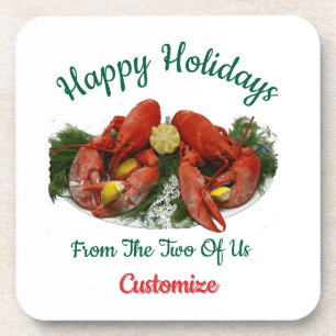 Happy Holidays Hummer Dinner Thunder_Cove Getränkeuntersetzer