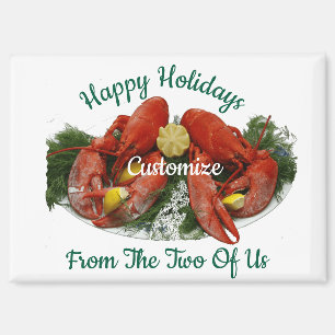 Happy Holidays Hummer Dinner Thunder_Cove Magnet