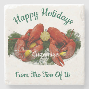 Happy Holidays Hummer Dinner Thunder_Cove Steinuntersetzer