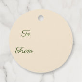 Happy Holidays Hummingbird Geschenkanhänger (Rückseite)