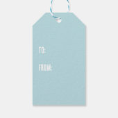 Happy Holidays Hunde Gebäude A Snowman Geschenkanhänger (Rückseite)