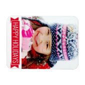Happy Holidays - Ihr Foto Magnet (Horizontal)