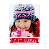 Happy Holidays - Ihr Foto Magnet (Vertikal)