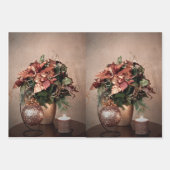 Happy Holidays in Bronze und Glitzer Geschenkpapier Set (Vorderseite 3)