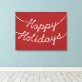 Happy Holidays in Twinkle Lights Leinwand (Insitu (Holzboden))