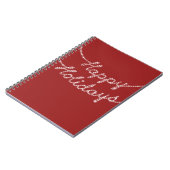 Happy Holidays in Twinkle Lights Notizblock (Linke Seite)
