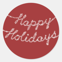Happy Holidays in Twinkle Lights Sticker