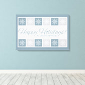 Happy Holidays individuelle Name Leinwand (Insitu (Holzboden))