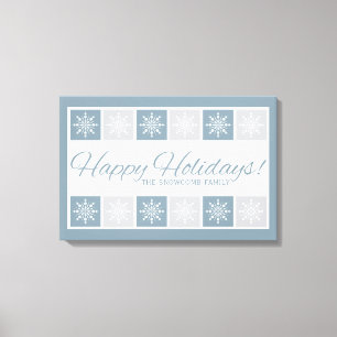 Happy Holidays individuelle Name Leinwand