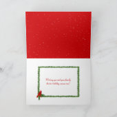 Happy Holidays Irish Setter Karte (Innenseite)