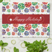 Happy Holidays Jingle Bell Weihnachten Handtuch (Gefaltet)