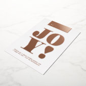 HAPPY HOLIDAYS Joy Folien Feiertagskarte (Gedreht)