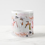 Happy Holidays Jumbo Tasse (Vorderseite)