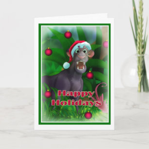 Happy Holidays Jungle Style 003 Feiertagskarte