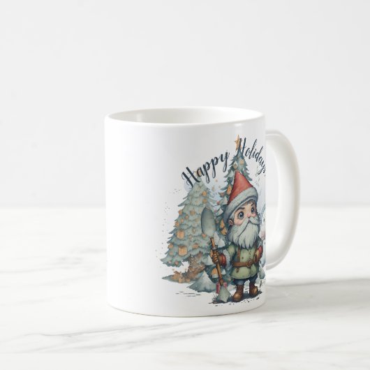 Happy Holidays Kaffeetasse (VorderseiteRechts)