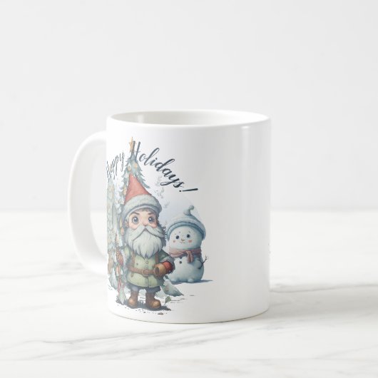 Happy Holidays Kaffeetasse (Vorderseite Links)