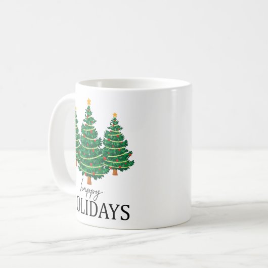 Happy Holidays Kaffeetasse (Vorderseite Links)