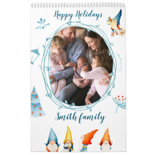 Happy Holidays Kalender mit Elfen