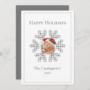 Happy Holidays Kariert Snowflake Foto Saison